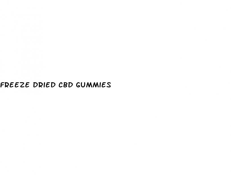 freeze dried cbd gummies