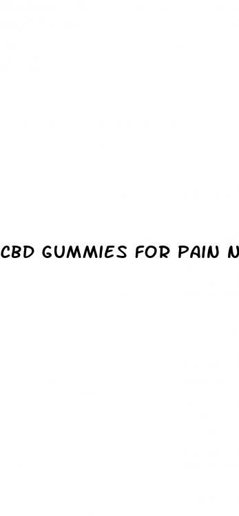 cbd gummies for pain non thc