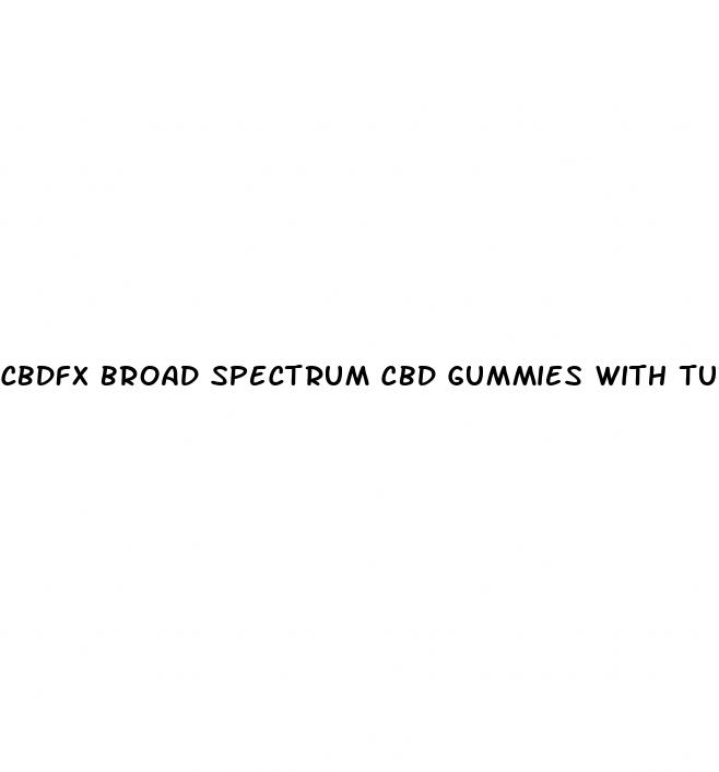 cbdfx broad spectrum cbd gummies with turmeric