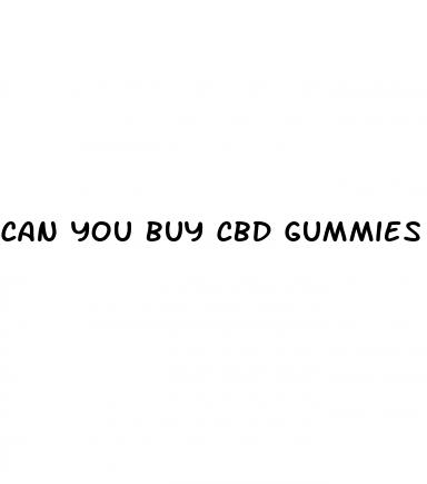can you buy cbd gummies over counter