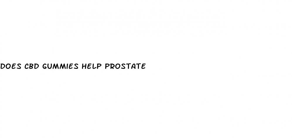 does cbd gummies help prostate