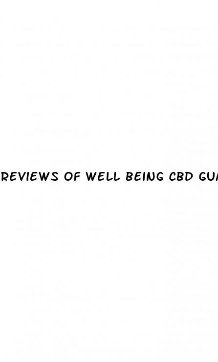 reviews of well being cbd gummies