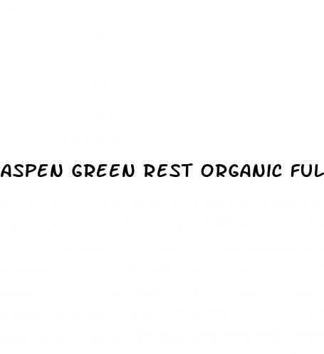 aspen green rest organic full spectrum cbd gummies