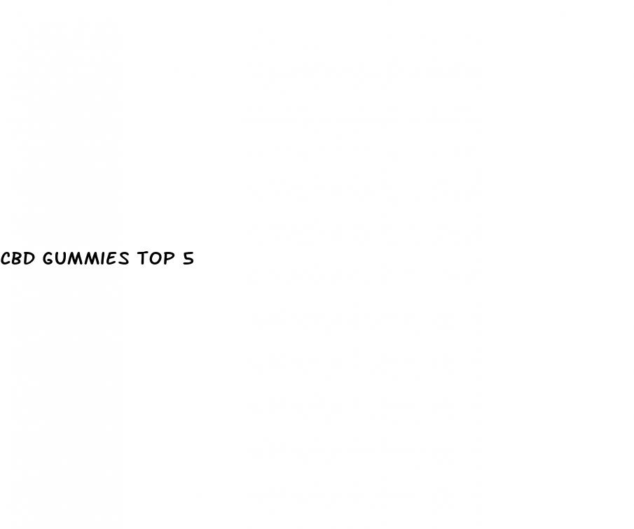 cbd gummies top 5