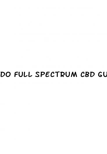 do full spectrum cbd gummies help sleep