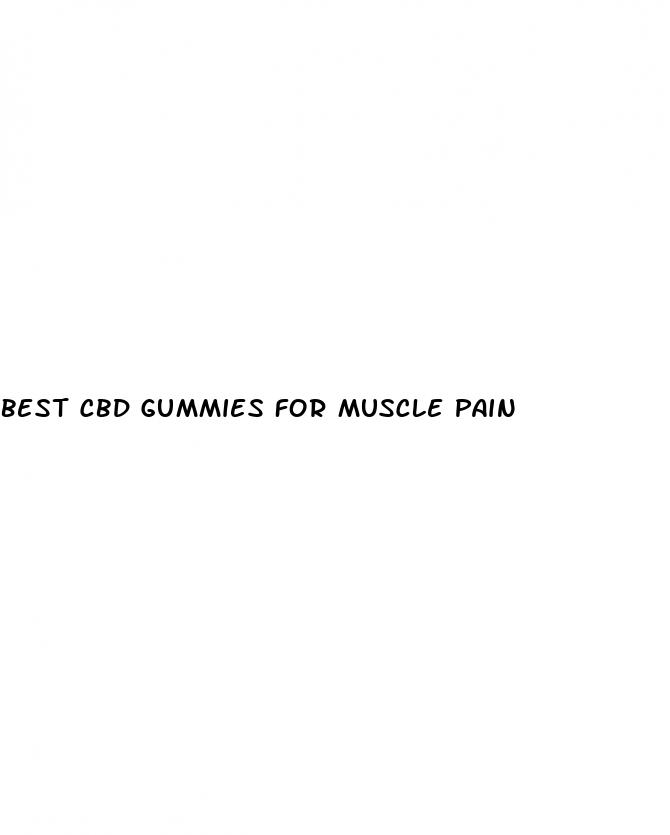 best cbd gummies for muscle pain