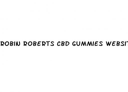 robin roberts cbd gummies website