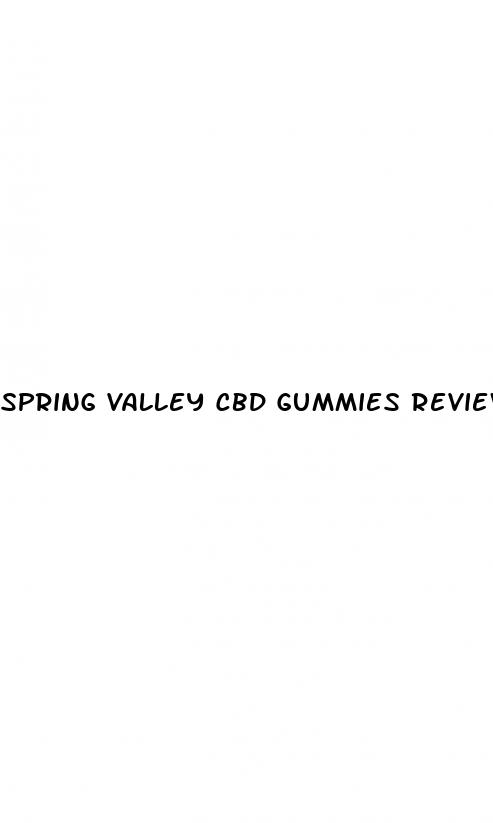 spring valley cbd gummies review