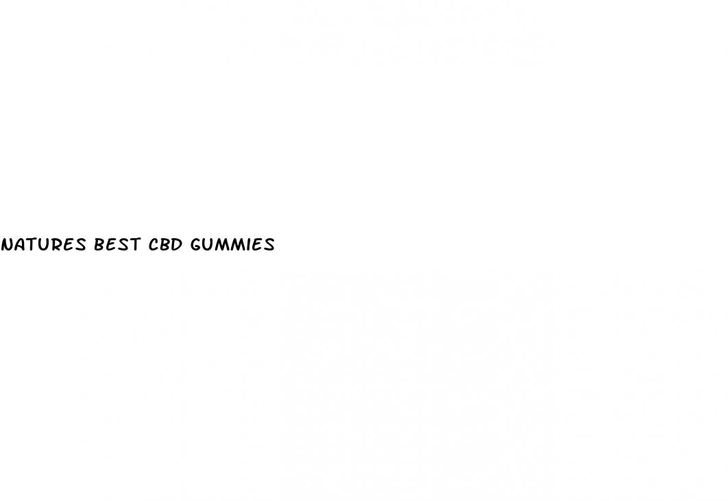 natures best cbd gummies