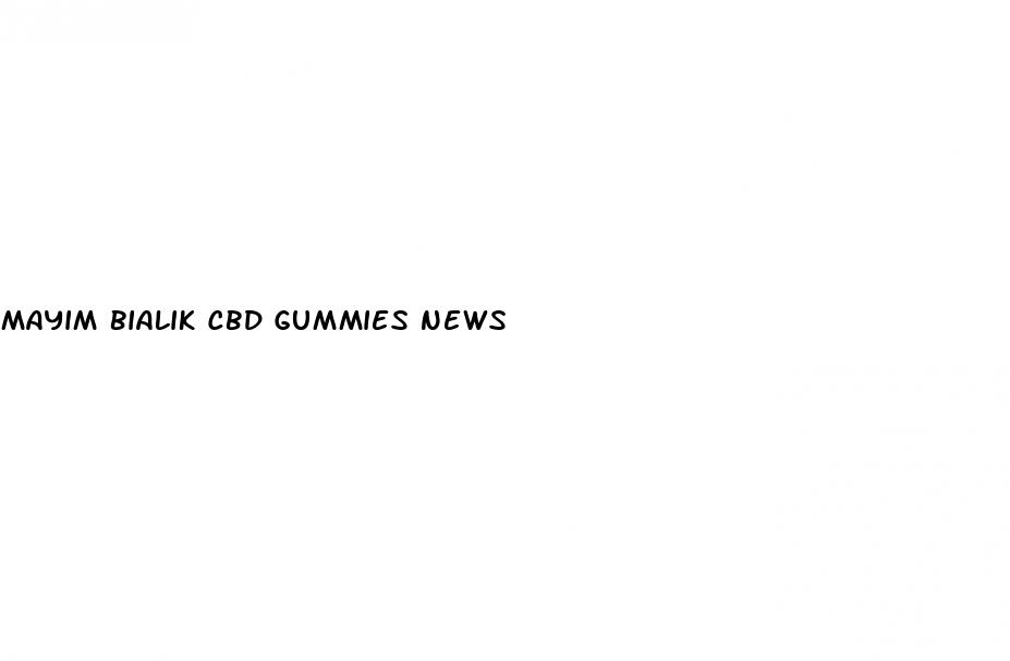 mayim bialik cbd gummies news