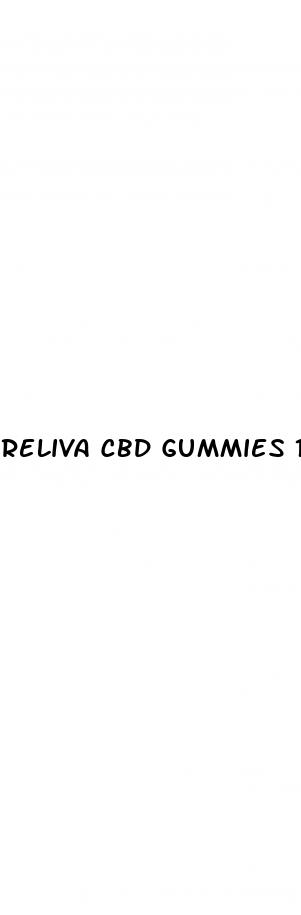 reliva cbd gummies 100mg
