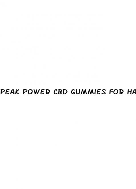 peak power cbd gummies for hair growth