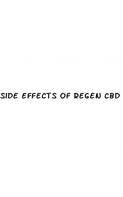 side effects of regen cbd gummies