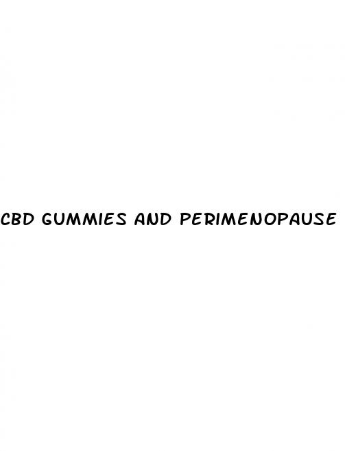 cbd gummies and perimenopause