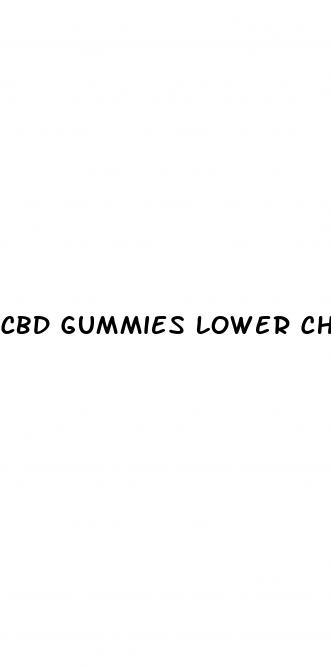 cbd gummies lower cholesterol