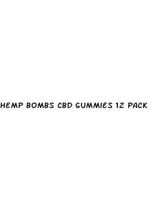 hemp bombs cbd gummies 12 pack