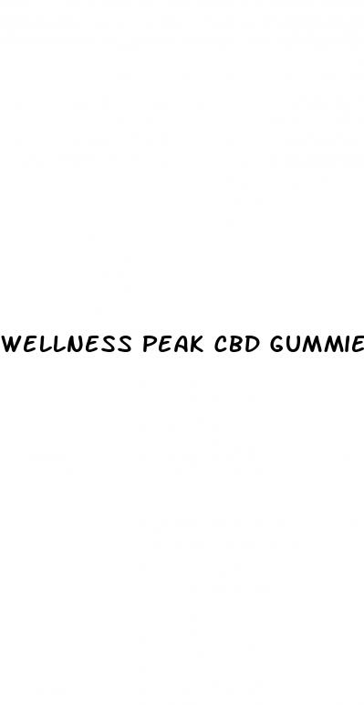 wellness peak cbd gummies side effects