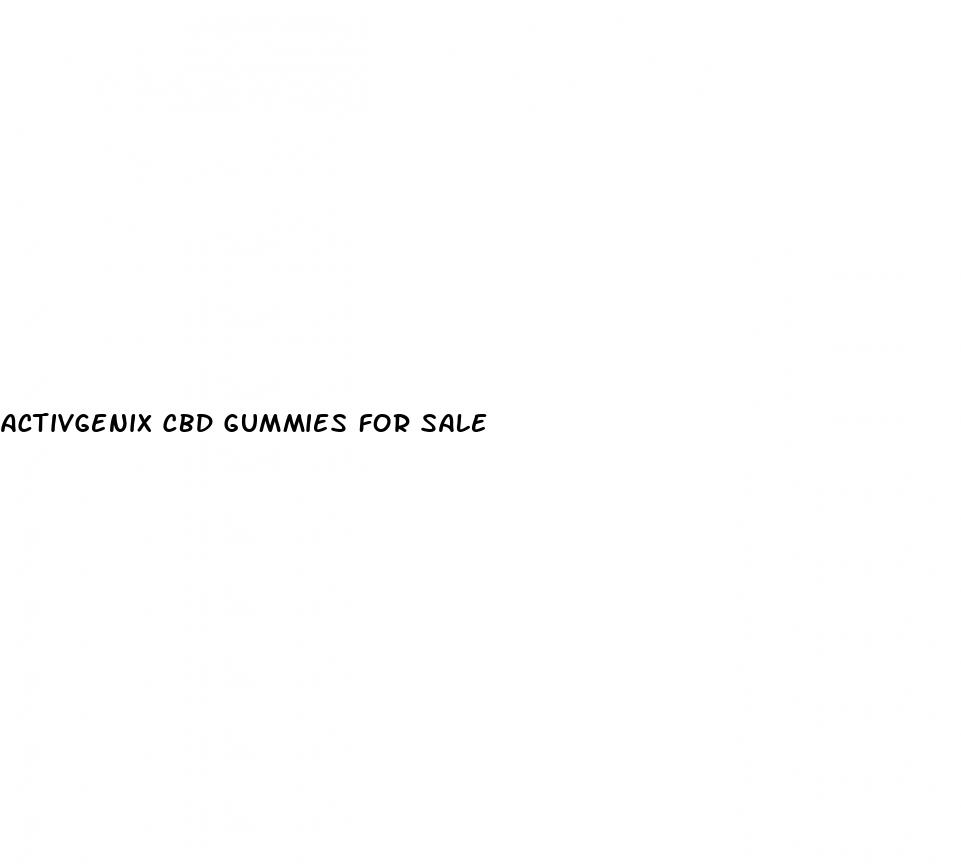 activgenix cbd gummies for sale