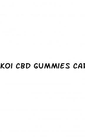 koi cbd gummies carbs
