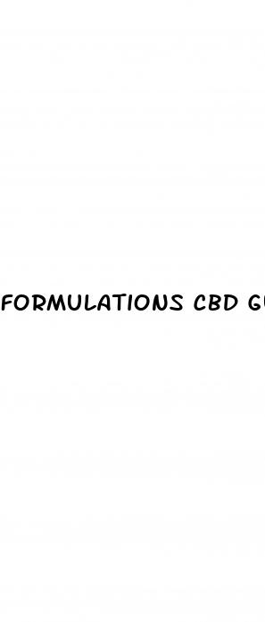 formulations cbd gummies