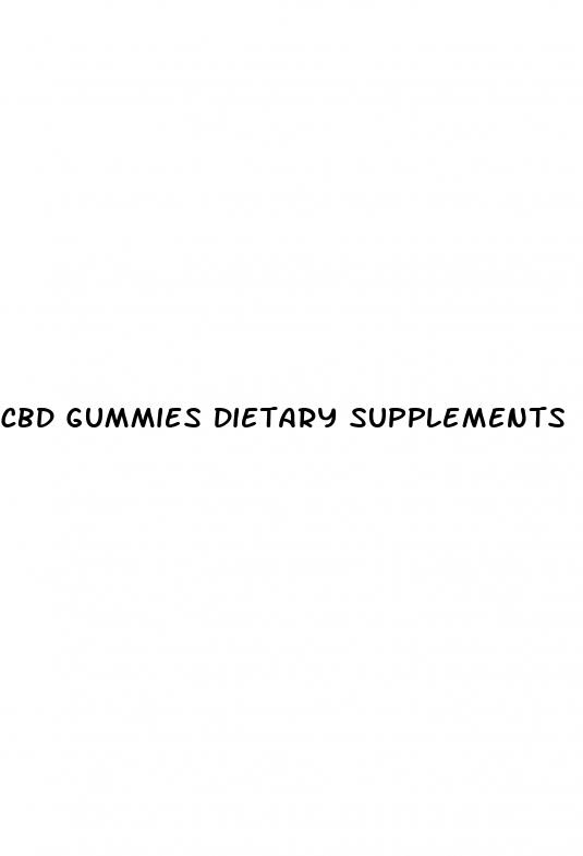 cbd gummies dietary supplements