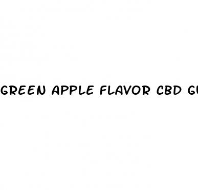 green apple flavor cbd gummies