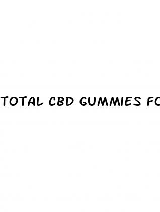 total cbd gummies for ed