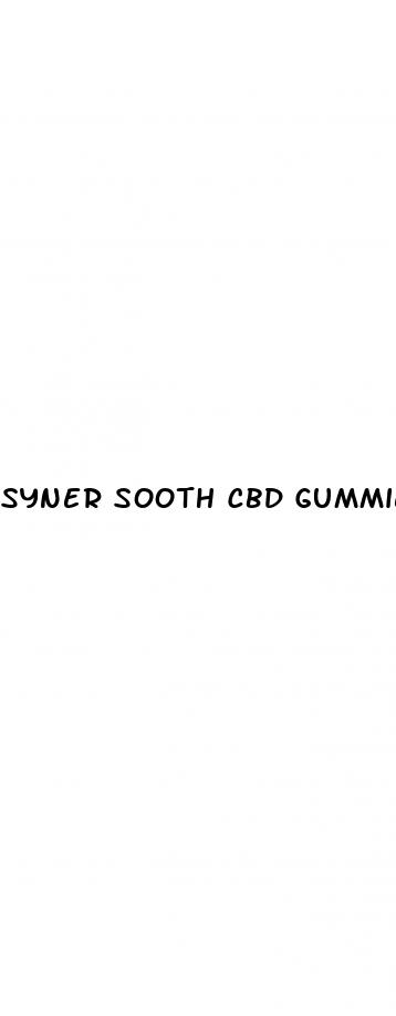 syner sooth cbd gummies