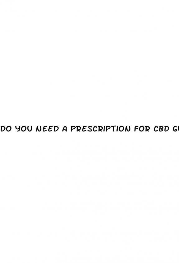 do you need a prescription for cbd gummies