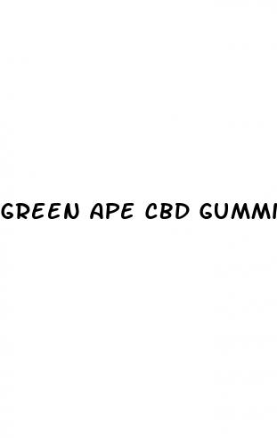 green ape cbd gummies cost