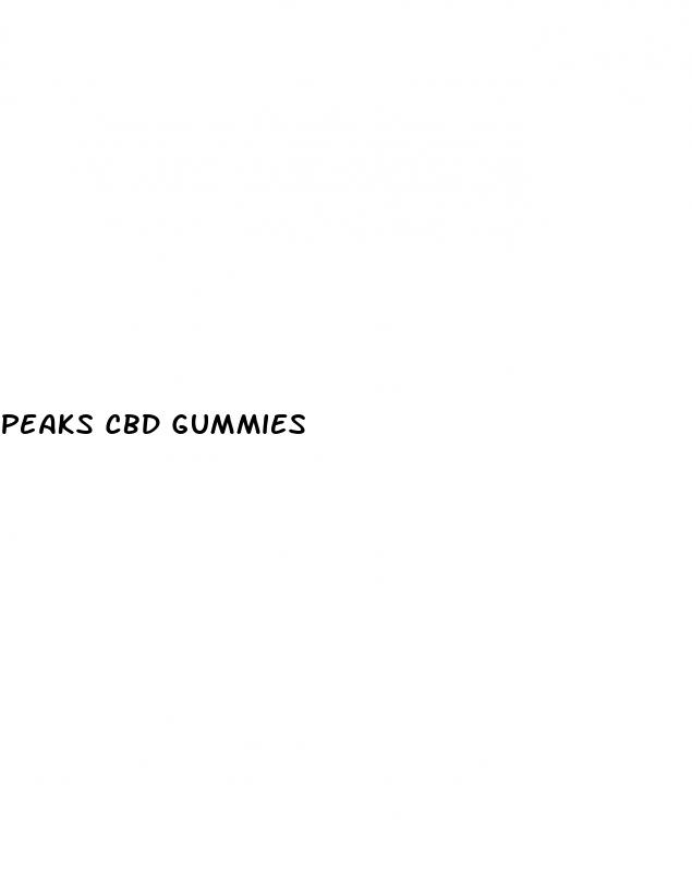 peaks cbd gummies