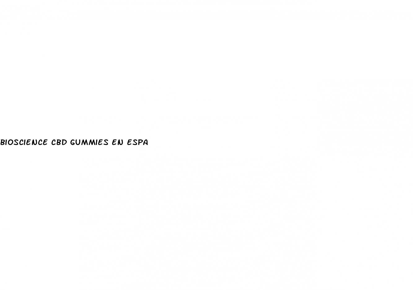 bioscience cbd gummies en espa