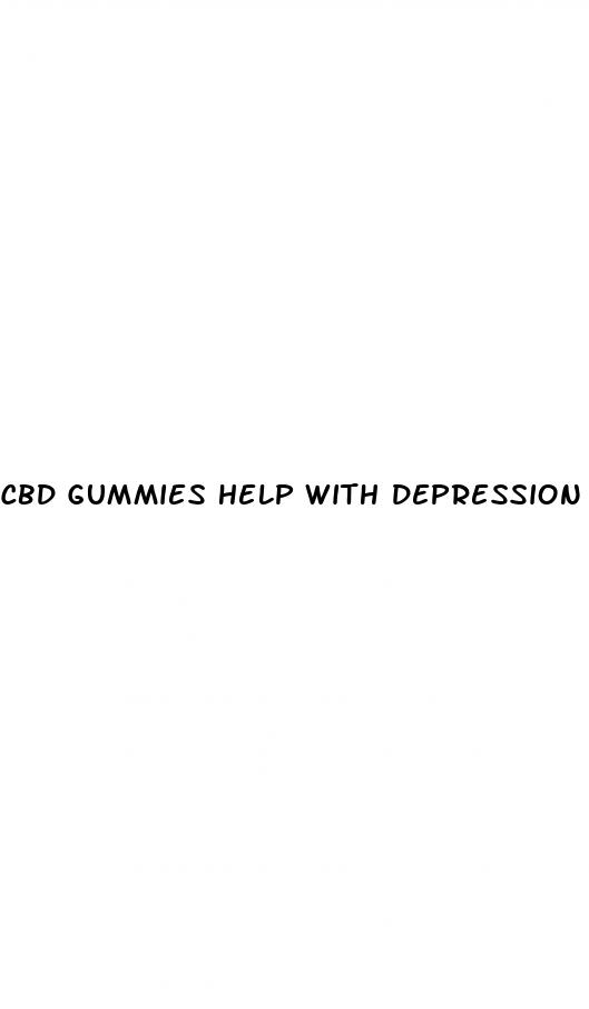 cbd gummies help with depression
