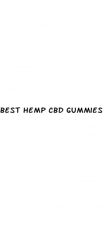 best hemp cbd gummies