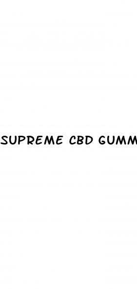 supreme cbd gummies for erectile dysfunction