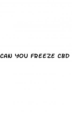 can you freeze cbd gummies