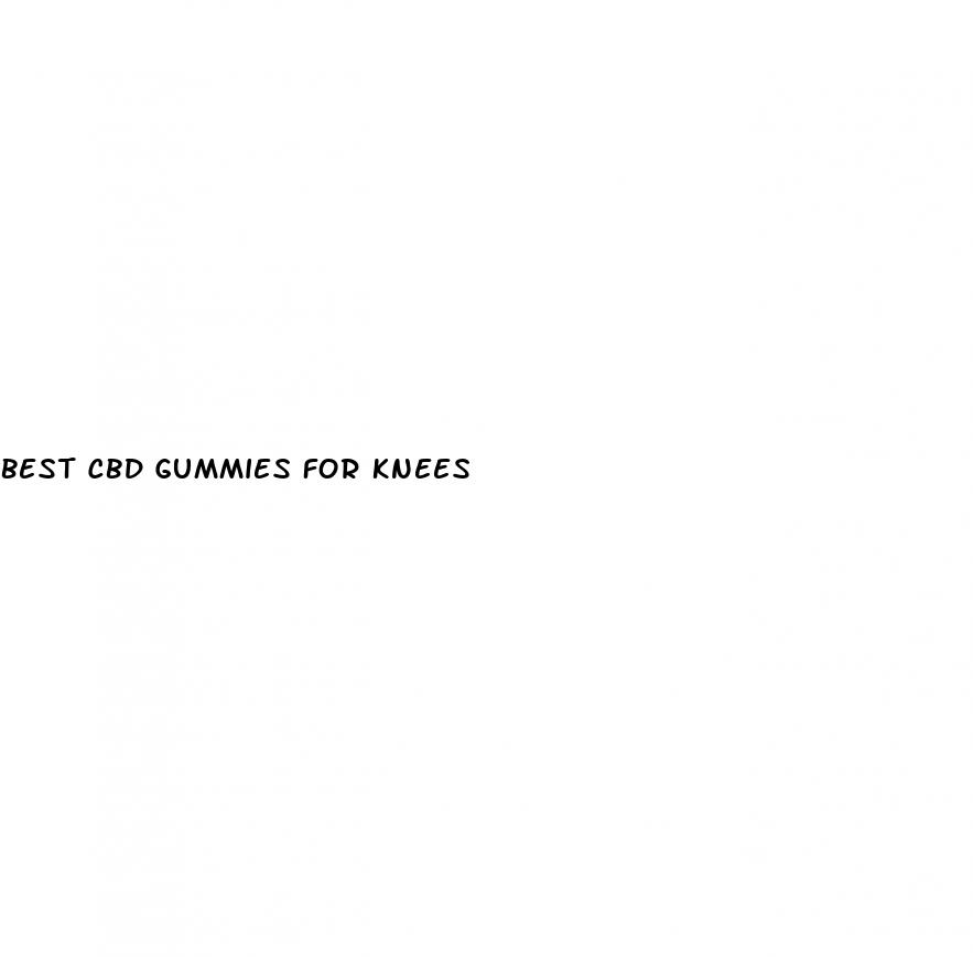 best cbd gummies for knees
