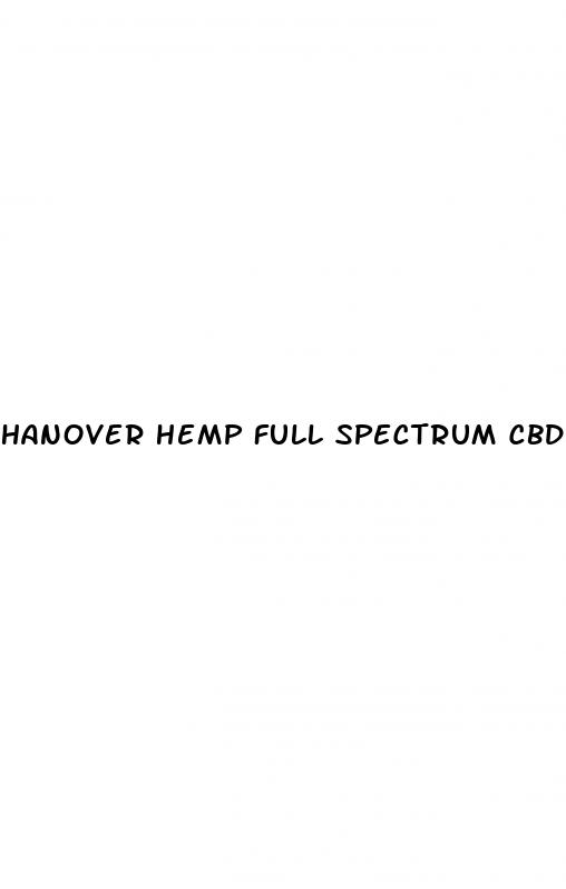 hanover hemp full spectrum cbd gummies