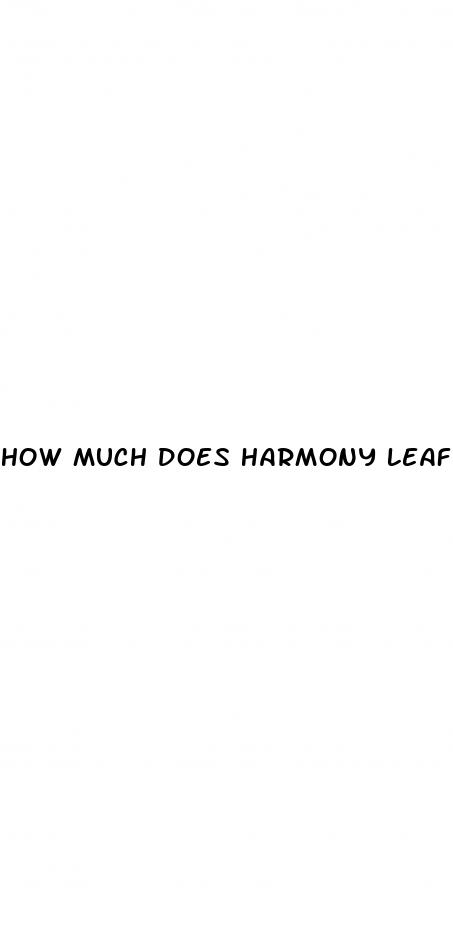 how much does harmony leaf cbd gummies cost