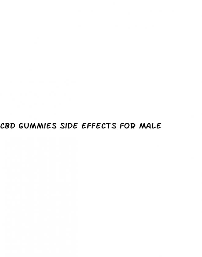 cbd gummies side effects for male