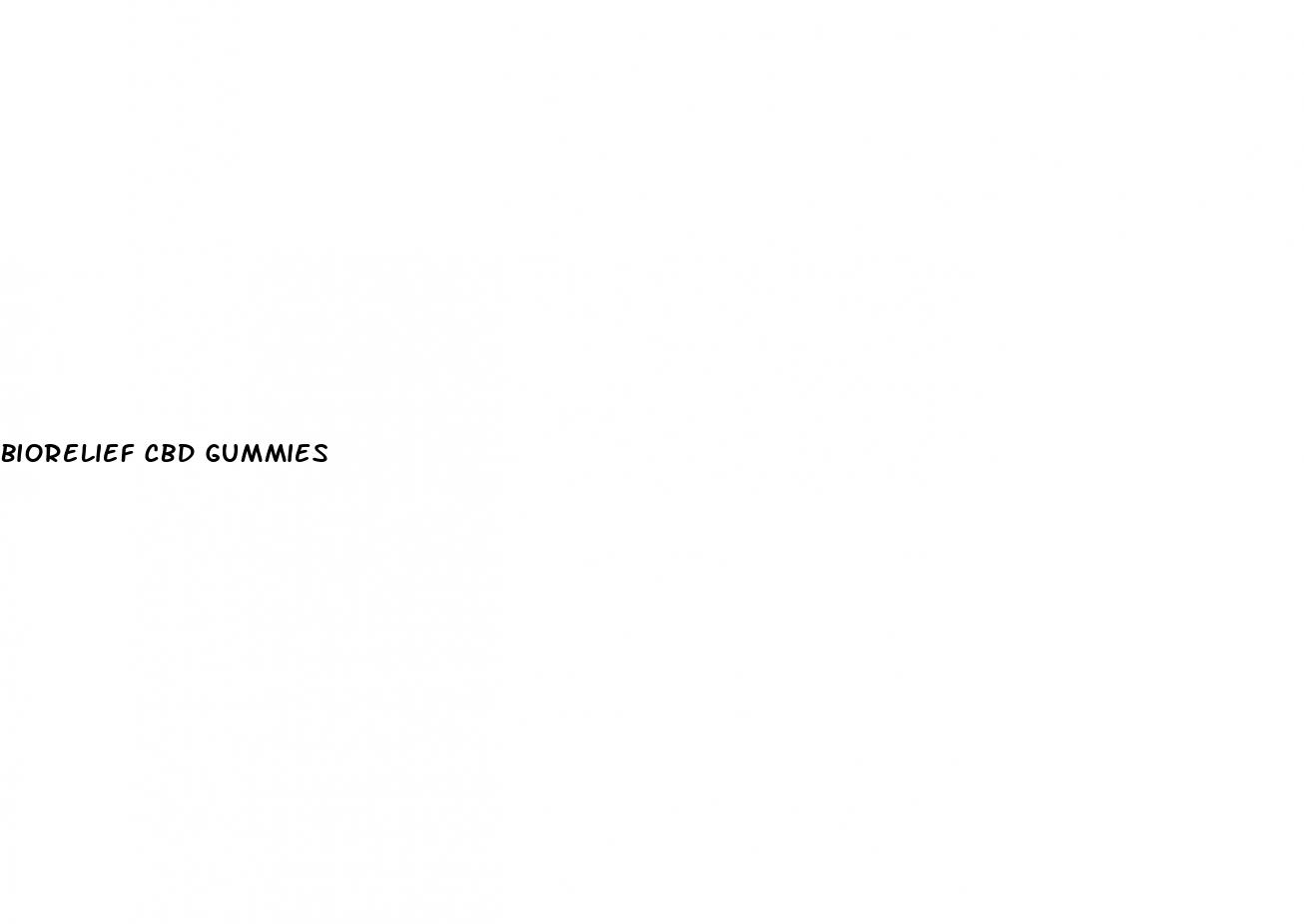 biorelief cbd gummies