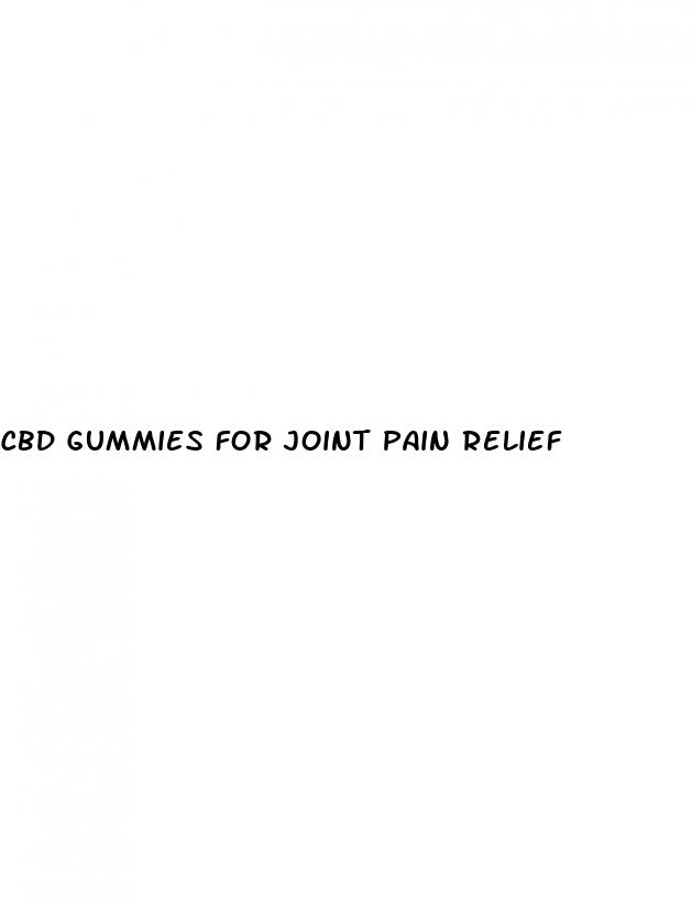 cbd gummies for joint pain relief