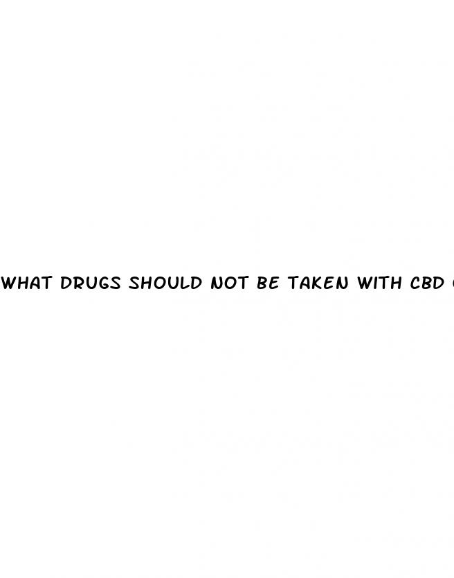 what drugs should not be taken with cbd gummies