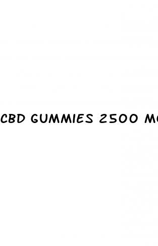 cbd gummies 2500 mg