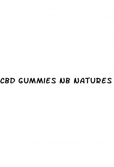 cbd gummies nb natures boost