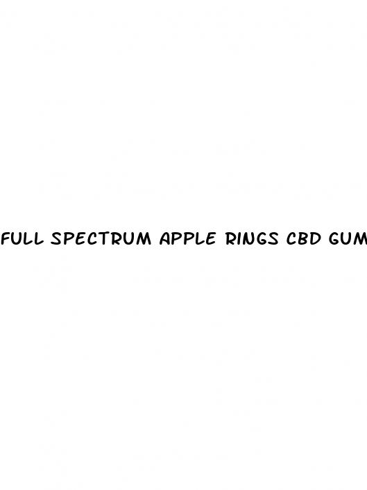 full spectrum apple rings cbd gummies