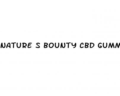 nature s bounty cbd gummies