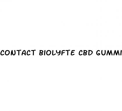 contact biolyfte cbd gummies