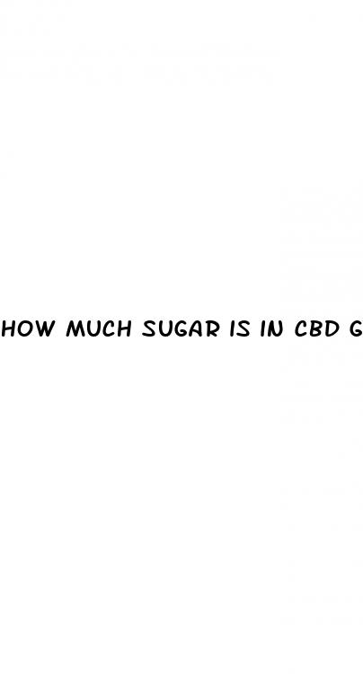 how much sugar is in cbd gummies