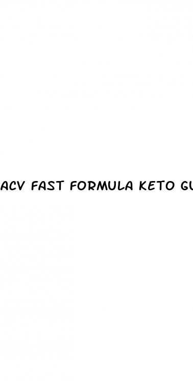 acv fast formula keto gummies reviews